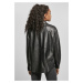 Urban Classics / Ladies Faux Leather Overshirt black