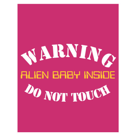 Tričko pro budoucí maminky Warning, Alien baby inside BezvaTriko