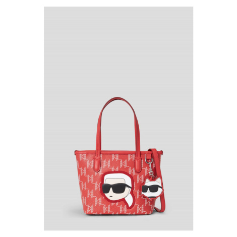 Kabelka karl lagerfeld k/ikonik 2.0 mono cc sm tote haute red