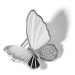Éternelle Exkluzivní brož se zirkony Antonella - motýl B8036-XR07072F Stříbrná