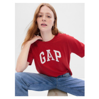 Červené dámské bavlněné tričko GAP