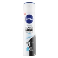 NIVEA - Sprej antiperspirant Black & White Invisible Pure Deodoranty 150 ml unisex