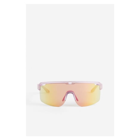 H & M - Zrcadlové sportovní sluneční brýle - růžová H&M