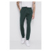 Kalhoty Fila pánské, zelená barva, s aplikací
