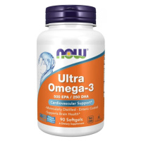Now Foods NOW Ultra omega-3, 250 DHA/500 EPA, 90 softgelových kapslí