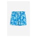 H & M - Vzorované plavecké šortky - modrá