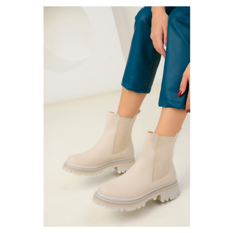 Soho Beige Women's Boots & Booties 18446