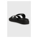 Pantofle Calvin Klein ERGO SLIDE - HF MONO dámské, černá barva, HW0HW01535