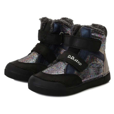 Dětské zimní boty DD Step W068-321 Black