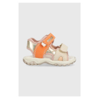 Dětské sandály Primigi oranžová barva