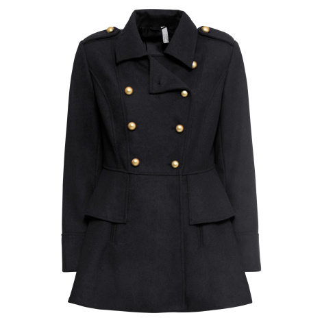 Krátký kabát ve vojenském stylu s podílem vlny Bonprix