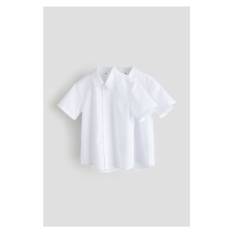 H & M - Školní košile easy iron 2 kusy - bílá H&M