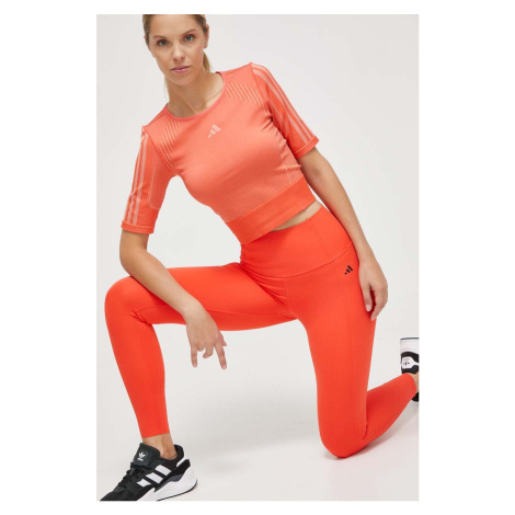 Tréninkové tričko adidas Performance oranžová barva