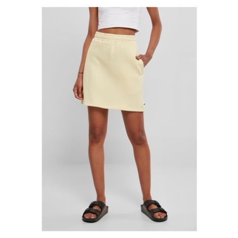 Ladies Organic Terry Mini Skirt - softyellow Urban Classics