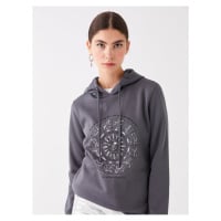 LC Waikiki Printed Long Sleeve Women's Hoodie