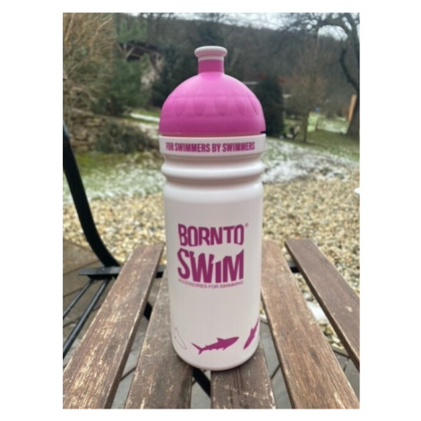Lahev na pití borntoswim shark water bottle růžová