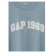 Světle modrá dětská mikina s nápisem GAP 1969