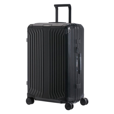 Samsonite Hliníkový cestovní kufr Lite-Box Alu M 71 l - černá