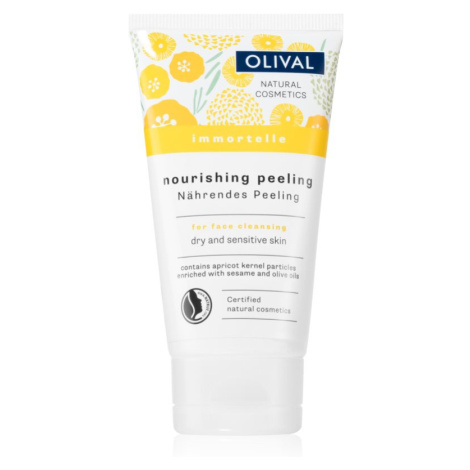 Olival Immortelle Nourishing Peeling jemný pleťový peeling pro suchou a citlivou pokožku 75 ml