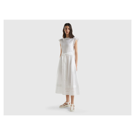 Benetton, Dress With Broderie Anglaise United Colors of Benetton