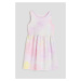 H & M - Vzorované bavlněné šaty - fialová
