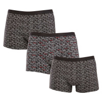 Andrie 3PACK pánské boxerky vícebarevné XL