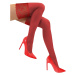 Sexy samodržicí punčochy s krajkou 20 DEN - Tess červená