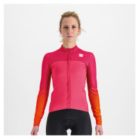 SPORTFUL Cyklistický dres s dlouhým rukávem zimní - BODYFIT PRO THERMAL - růžová