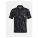 Černé pánské vzorované sportovní polo tričko Under Armour UA Iso-Chill Edge Polo