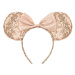 PartyDeco Čelenka MINNIE MOUSE mašlí rosegold