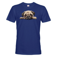 Pánské tričko s potiskem Mops -  tričko pro milovníky psů