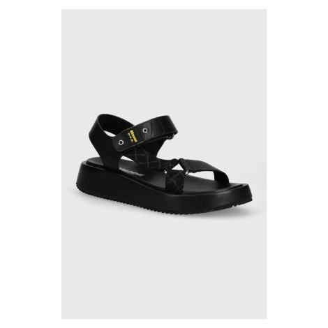 Sandály Blauer CLANCY dámské, černá barva, na platformě, S4CLANCY03.ALL