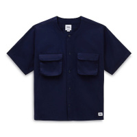 VANS Premium Cargo Woven Short Sleeve Shirt Men Blue, Size