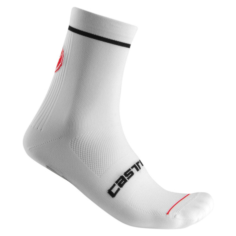 CASTELLI Cyklistické ponožky klasické - ENTRATA 13 - bílá