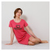 Blancheporte Krátká noční košile s potiskem jezevčíka indická růžová