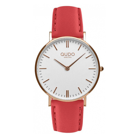 Dámský set červené barvy hodinky + náramek Eterni