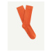 Oranžové vysoké ponožky z bavlny Supima® Celio Milof