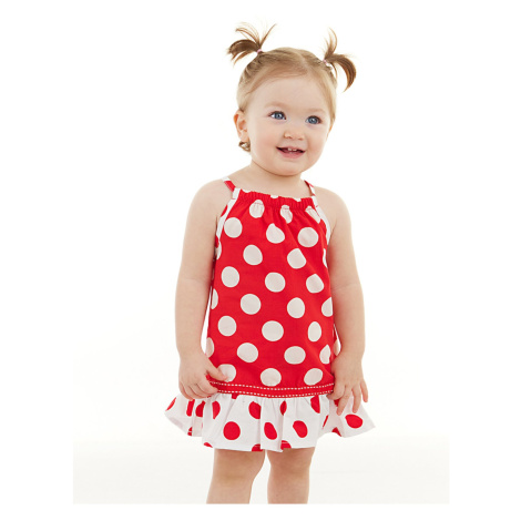Denokids Red Polka Dot Baby Girl Summer Dress