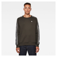 G-STAR Sweatshirt - Sport Heather Stripe r sw l\s dark green