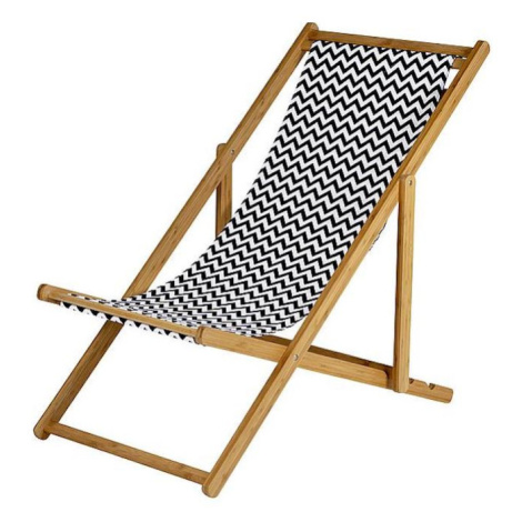 Plážové lehátko Bo-Camp Beach Chair Soho Barva: černá/bílá