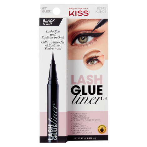 KISS Lepidlo na řasy s oční linkou Lash Glue Liner Black 0,7 ml