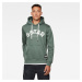 G-STAR Sweatshirt - Varsity Felt hdd sw l\s green