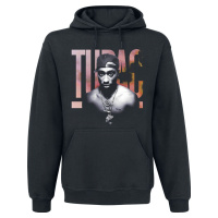 Tupac Shakur Pink Logo Mikina s kapucí černá