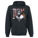 Tupac Shakur Pink Logo Mikina s kapucí černá