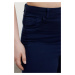 Trendyol Curve Navy Blue High Five Tube Leg Denim Trousers