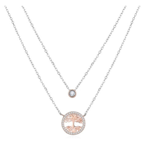 Dámský stříbrný náhrdelník s pozlaceným stromem života STNAH152F Ego Fashion