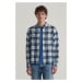 KOŠILE GANT REG FLANNEL PLAID SHIRT FRESH BLUE