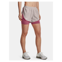 Under Armour Kraťasy UA Fly By Elite 2-in-1 Short-GRY - Dámské