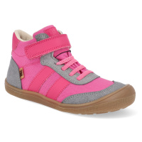 Barefoot dětské kotníkové boty KOEL - Daniel Vegan Tex Pink růžové