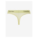 Světle žlutá dámská tanga Calvin Klein Underwear